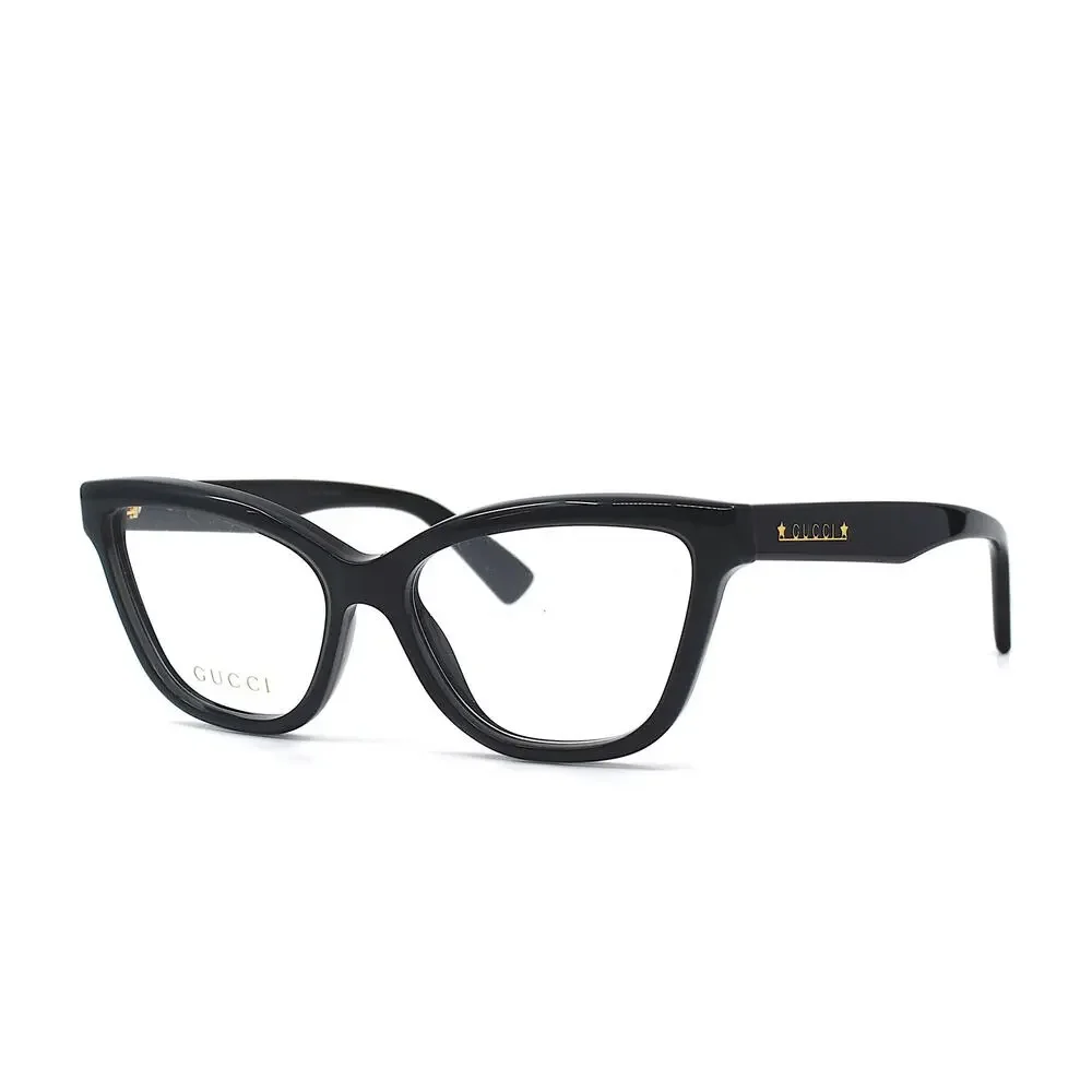 Gucci GG1589O 001 Black Eyeglasses Frames 55-16-145 Authentic New Italy